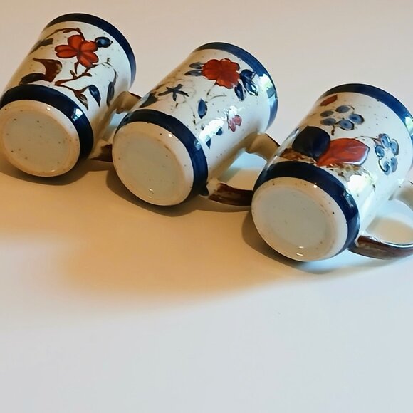 Vintage Speckled Stoneware Set of 3 GUC - Picture 3 of 5